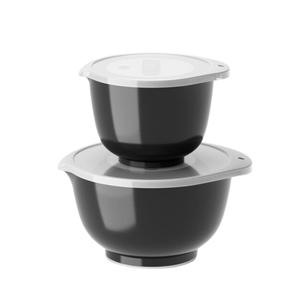 Margrethe røreskålesæt, sort - 2 stk.